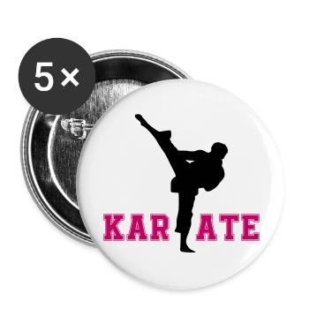 karate - Buttons large 2.2''/56 mm (5-pack) - white - Front