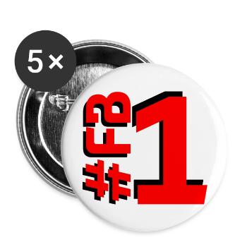 FB1-KARTON - Buttons groß 56 mm (5er Pack) - Weiß - Vorne