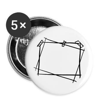 Photo Frames / Picture Frames for Beautiful Memories - Buttons large 2.2''/56 mm (5-pack) - white - Front