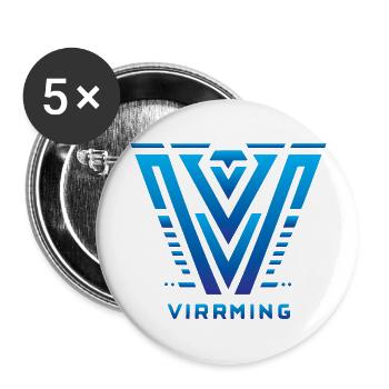 NordicViking - Buttons groß 56 mm (5er Pack) - Weiß - Vorne