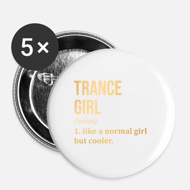 Trance - Buttons large 2.2''/56 mm (5-pack) - white