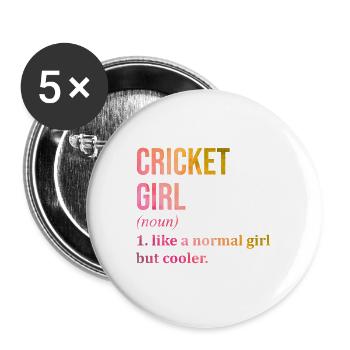 Cricket - Buttons large 2.2''/56 mm (5-pack) - white - Front