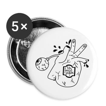 Organ(ic)perfume - Buttons groß 56 mm (5er Pack) - Weiß - Vorne