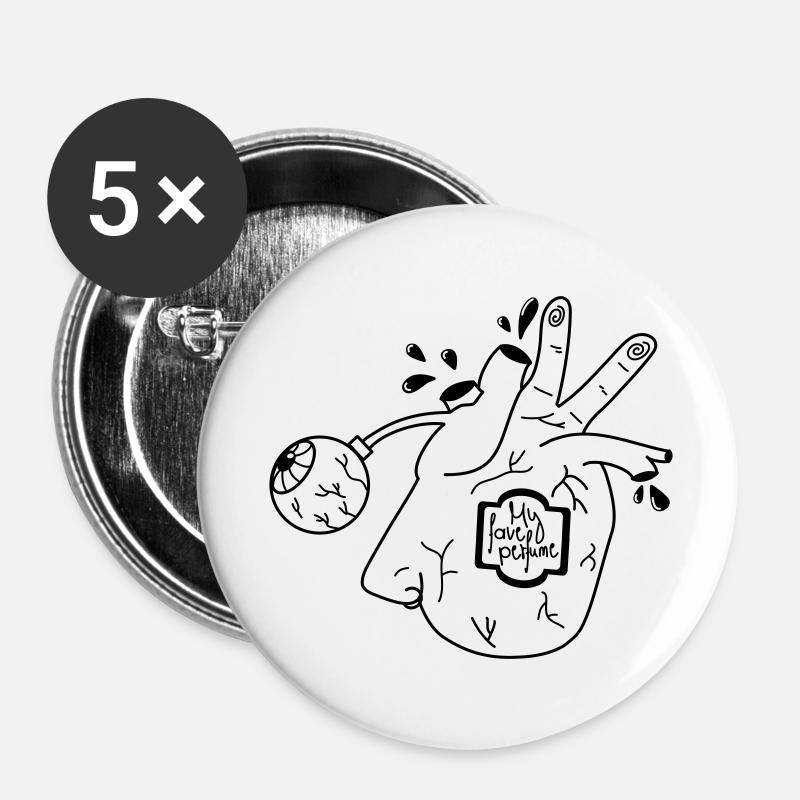Organ(ic)perfume - Buttons large 2.2''/56 mm (5-pack) - white