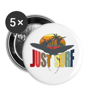 surf - Buttons large 2.2''/56 mm (5-pack) - white - Front