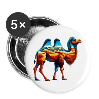 Camel - Buttons large 2.2''/56 mm (5-pack) - white - Front