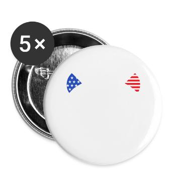 Cat Lady pour les femmes féministes - Lot de 5 grands badges (56 mm) - blanc - Devant