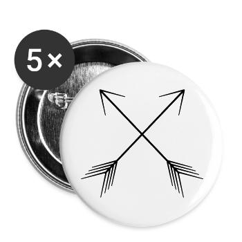 Arrows - Buttons large 2.2''/56 mm (5-pack) - white - Front