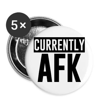 Actuellement Afk 3 - Lot de 5 grands badges (56 mm) - blanc - Devant