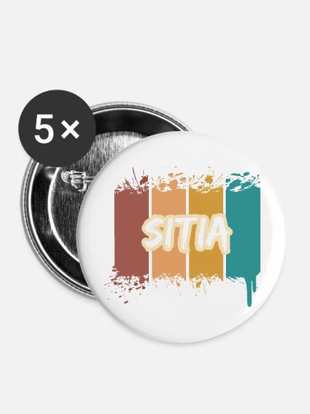 Sitia Sitia - Buttons groß 56 mm (5er Pack) - Weiß