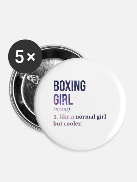 Boxen Boxen Boxen - Buttons groß 56 mm (5er Pack) - Weiß