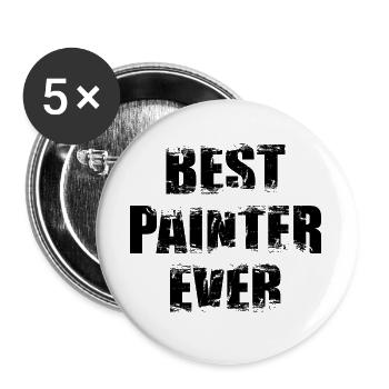Bester Maler und Lackierer - Buttons groß 56 mm (5er Pack) - Weiß - Vorne