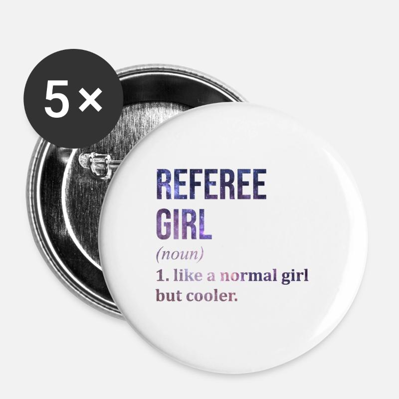 Referee - Buttons large 2.2''/56 mm (5-pack) - white