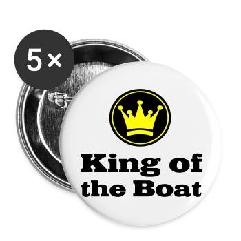 Boot - Buttons groß 56 mm (5er Pack) - Weiß - Vorne