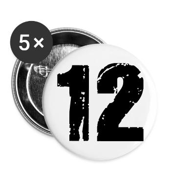 12 - Buttons groß 56 mm (5er Pack) - Weiß - Vorne
