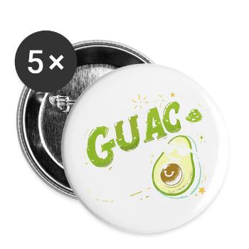 I'll Guac Your World - Buttons groß 56 mm (5er Pack) - Weiß - Vorne