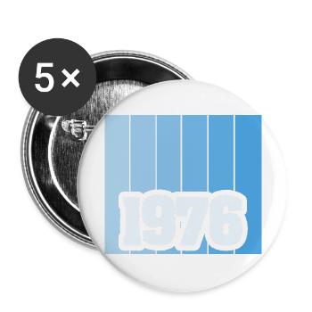 Born in 1976 - Buttons large 2.2''/56 mm (5-pack) - white - Front