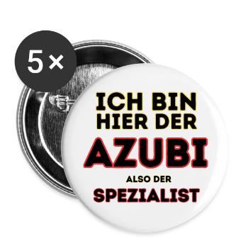 I am a trainee specialist - Buttons large 2.2''/56 mm (5-pack) - white - Front