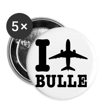 Bulgaria Holidays - Buttons large 2.2''/56 mm (5-pack) - white - Front