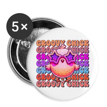 Easter Easter Bunny Easter Eve Easter Sunday Easter Egg Spring - Buttons large 2.2''/56 mm (5-pack) - white - Front
