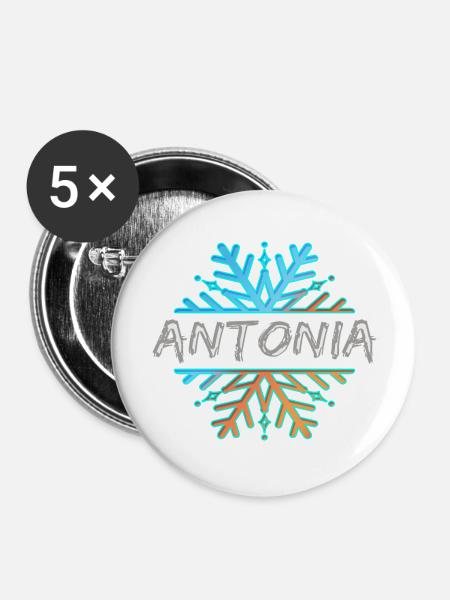 Antonia - Buttons groß 56 mm (5er Pack) - Weiß