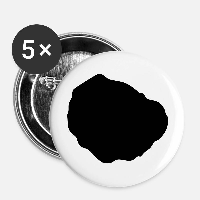 La Gomera - Buttons large 2.2''/56 mm (5-pack) - white
