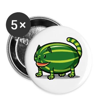 Catermelon - Buttons groß 56 mm (5er Pack) - Weiß - Vorne