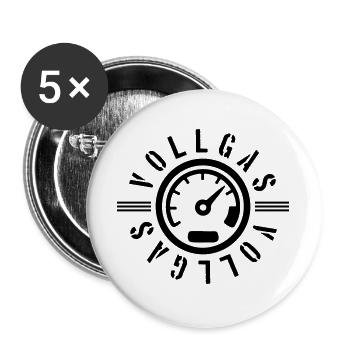 Full Throttle Speedometer Kmh Tuning - Buttons large 2.2''/56 mm (5-pack) - white - Front