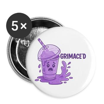 Grimace Shake Chaos - Buttons large 2.2''/56 mm (5-pack) - white - Front