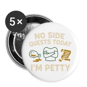 Booktok Fantasy Bookish Humor Gift for - Buttons large 2.2''/56 mm (5-pack) - white - Front