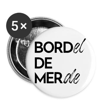 Horrible hell - Buttons large 2.2''/56 mm (5-pack) - white - Front