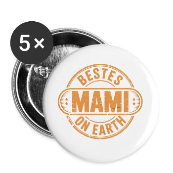 Best Mommy Gift Mother's Day - Buttons large 2.2''/56 mm (5-pack) - white - Front