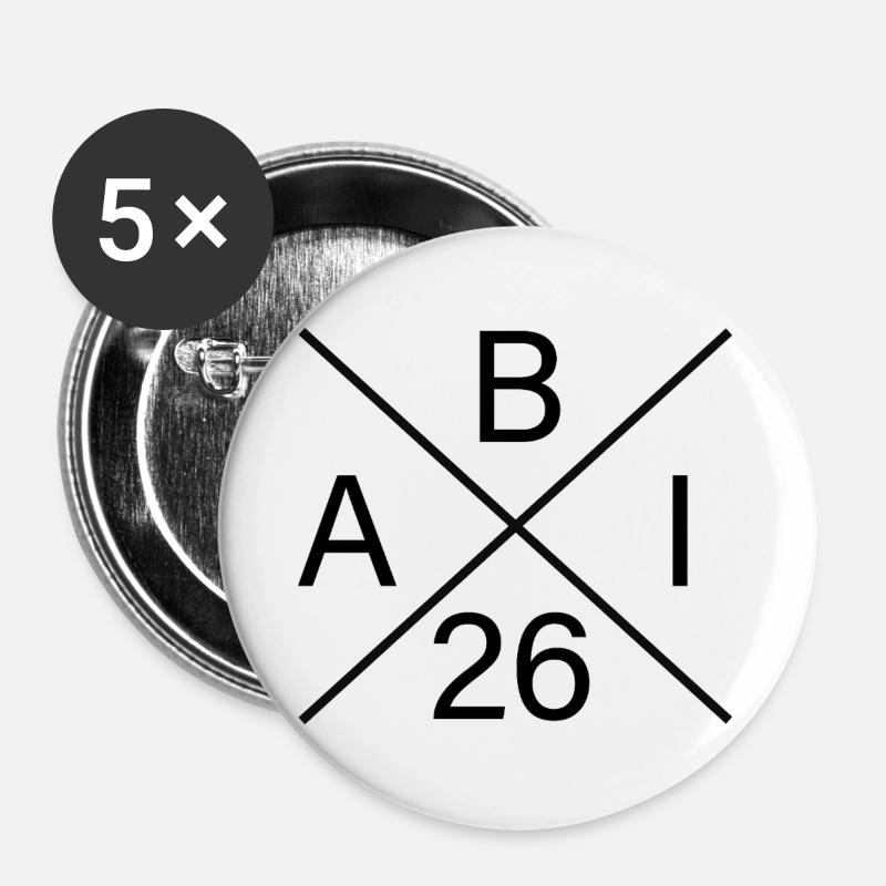 ABI_26 - Buttons large 2.2''/56 mm (5-pack) - white