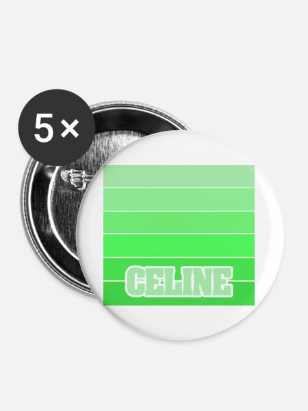 Ma als Tochter - Buttons groß 56 mm (5er Pack) - Weiß