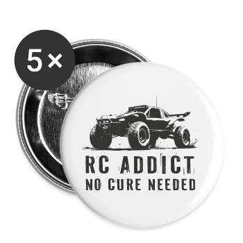 RC Addict Monster Truck - Buttons large 2.2''/56 mm (5-pack) - white - Front
