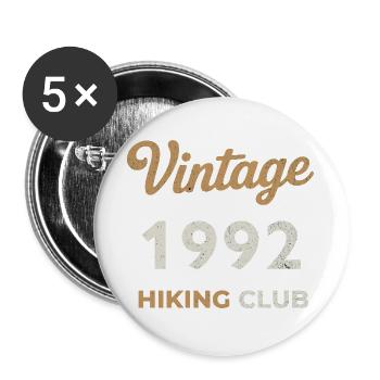 Vintage 1992 – Sailing Club Retro Birth Year - Buttons large 2.2''/56 mm (5-pack) - white - Front
