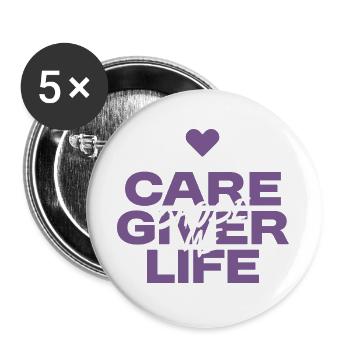 Nurse, geriatric care - Buttons large 2.2''/56 mm (5-pack) - white - Front