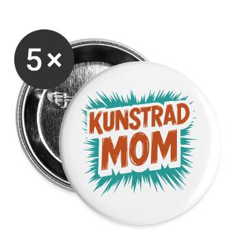 Artistic Cycling, Artistic Cycling, Indoor Cycling, Mom - Buttons large 2.2''/56 mm (5-pack) - white - Front