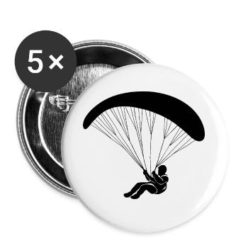 Minimalist Skydiving Paragliding - Buttons large 2.2''/56 mm (5-pack) - white - Front
