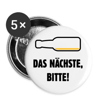 The next thing, please! (Beer / Beer / POS 2C) - Buttons large 2.2''/56 mm (5-pack) - white - Front