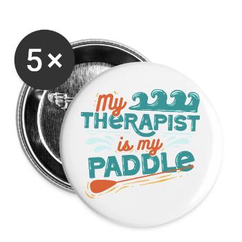 Stand up Paddle - Buttons large 2.2''/56 mm (5-pack) - white - Front