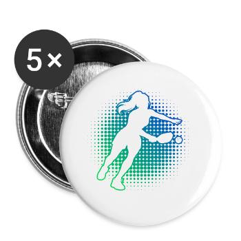 Pickleball Coach Design für pickleball player Fans - Buttons groß 56 mm (5er Pack) - Weiß - Vorne