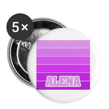 Alena - Buttons groß 56 mm (5er Pack) - Weiß - Vorne
