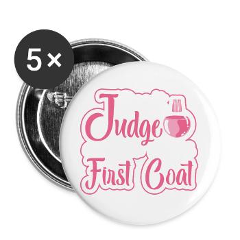 Nail Designer Nail Designer Cosmetics Nail Salon - Buttons large 2.2''/56 mm (5-pack) - white - Front