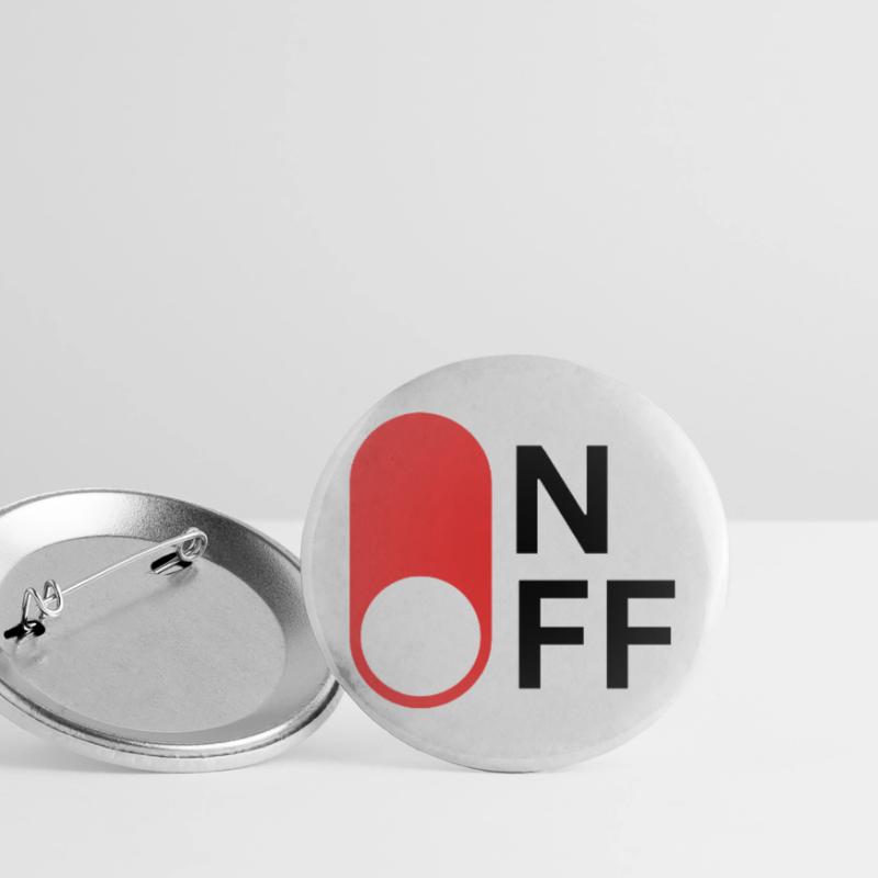 Mode ON/OFF Lot de 5 grands badges (56 mm)