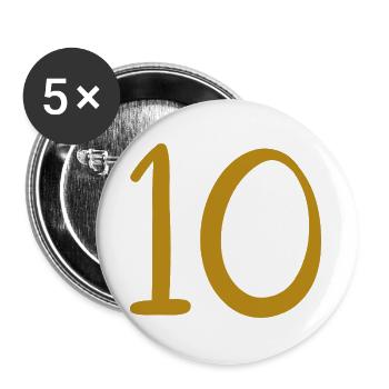 10 - Buttons groß 56 mm (5er Pack) - Weiß - Vorne