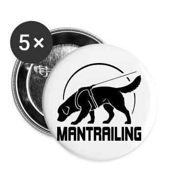Golden Retriever Mantrailing Dog Sport Dogs - Buttons large 2.2''/56 mm (5-pack) - white - Front