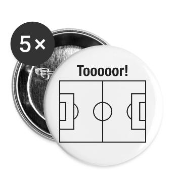 The motif that makes EVERY football fan happy - Buttons large 2.2''/56 mm (5-pack) - white - Front