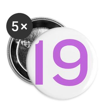 19 - Buttons large 2.2''/56 mm (5-pack) - white - Front