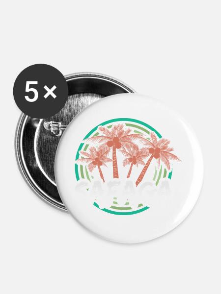 Ferien Safaga - Buttons groß 56 mm (5er Pack) - Weiß